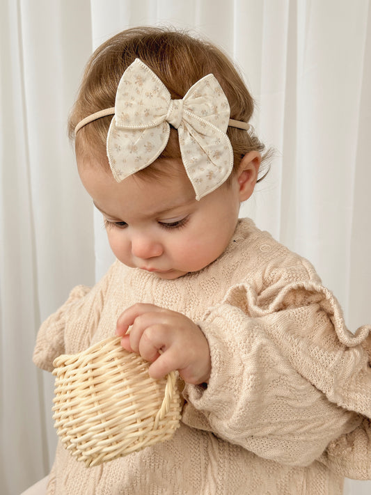 Fable Bow | Autumn Ditsy (clip or headband)