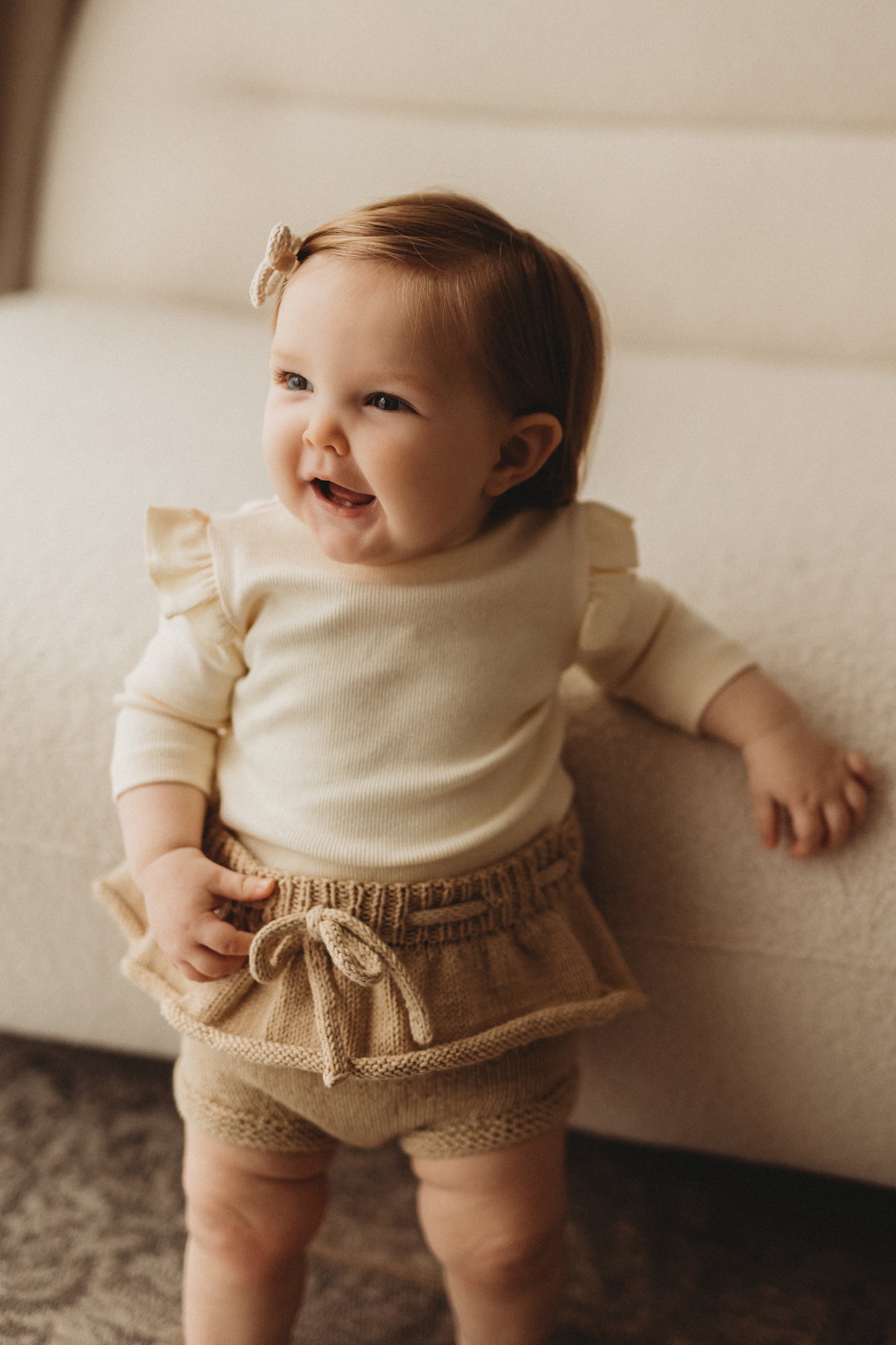 Peplum Bloomers | Toasted Almond