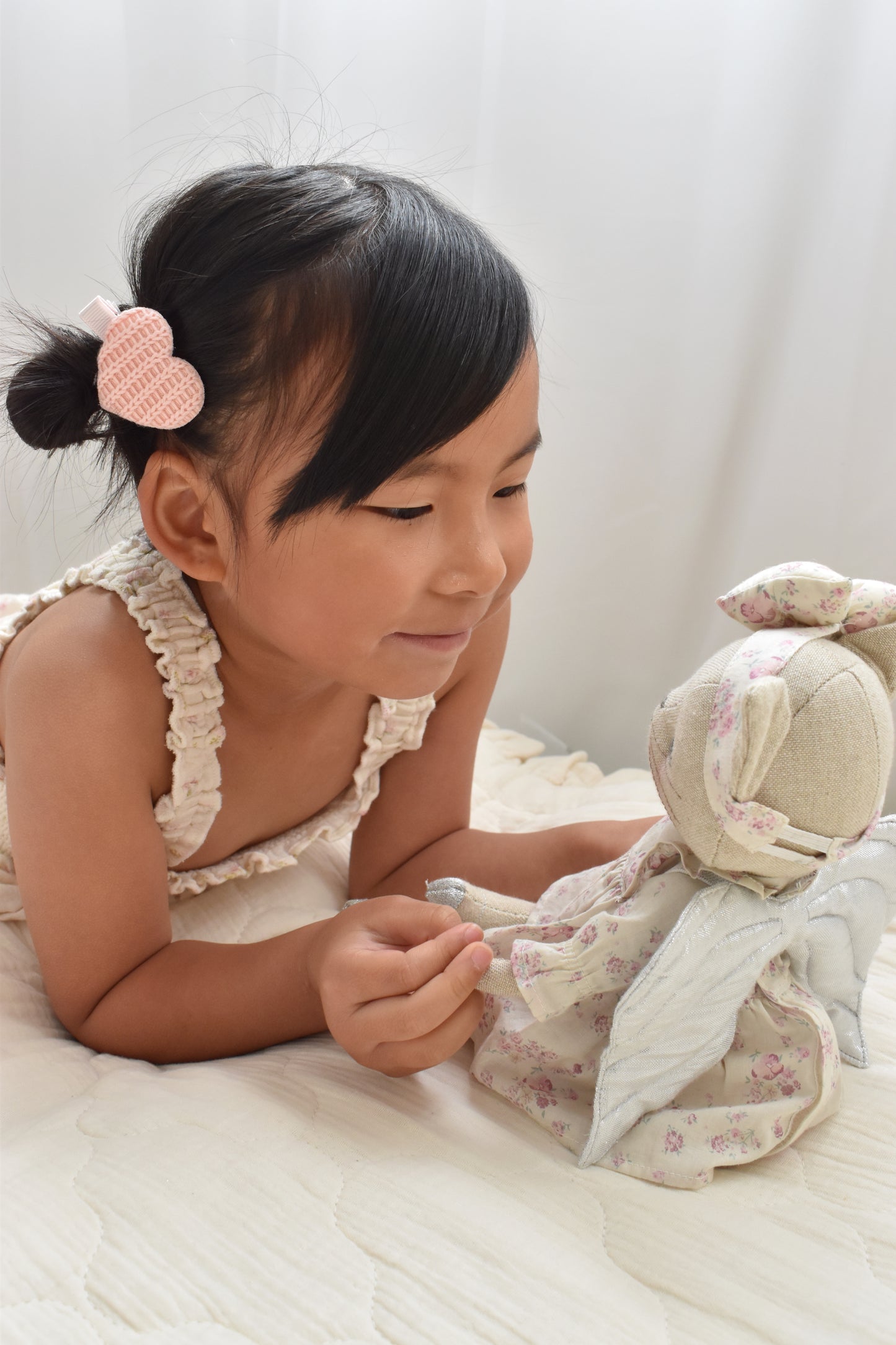 Pigtail Clips | Knitted Hearts (2pk)