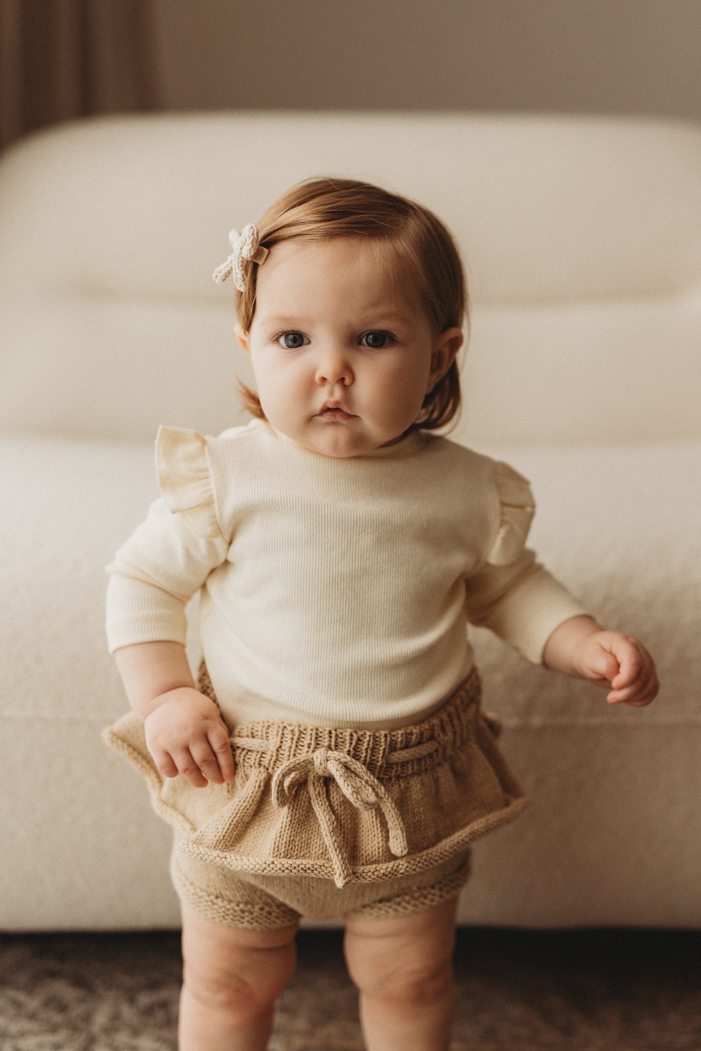 Peplum Bloomers | Toasted Almond