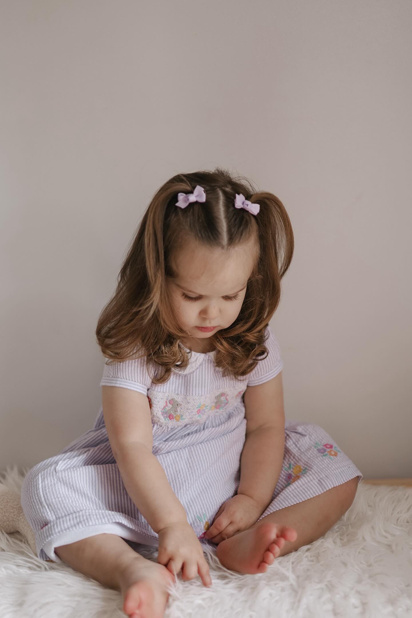 Mini Bow Clips | Lavender