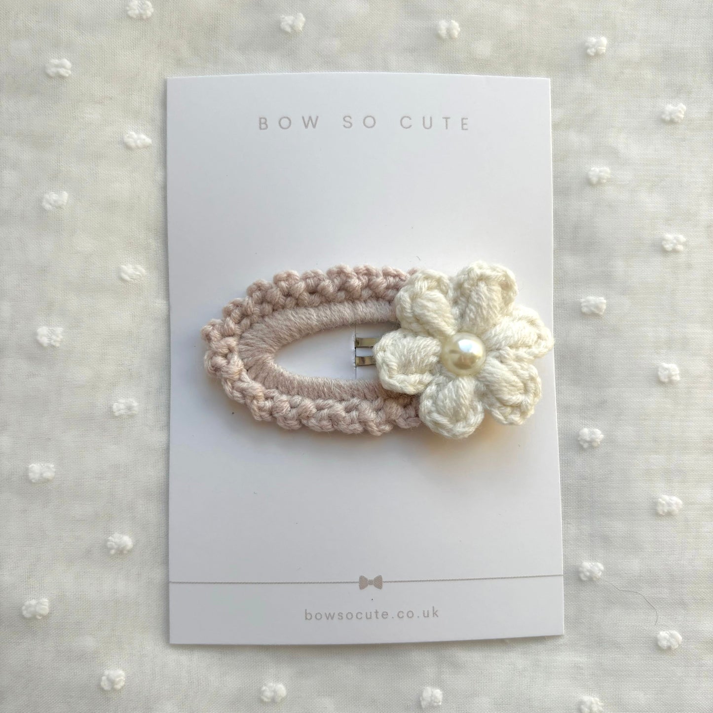 Daisy Pearl Clip | Shell