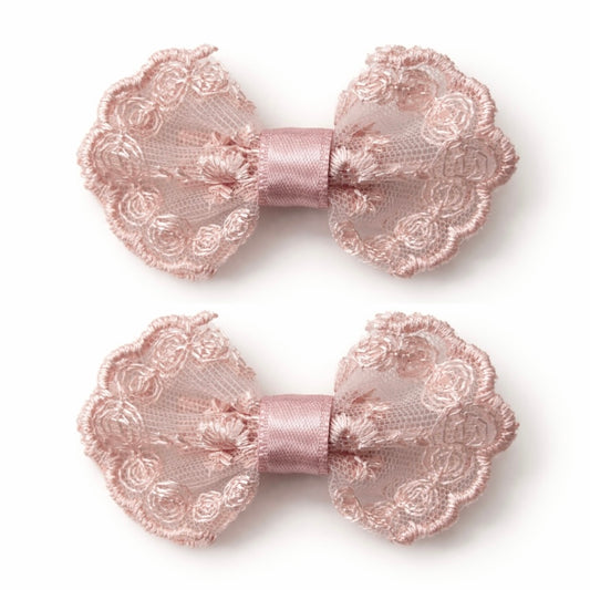 Pigtail Bows | Lovey Lace