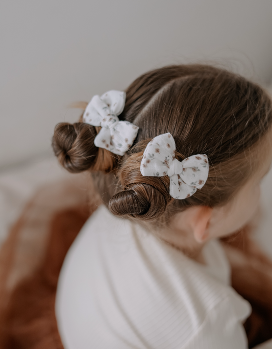 Pinwheel Pigtail Bows | Orchard Bloom