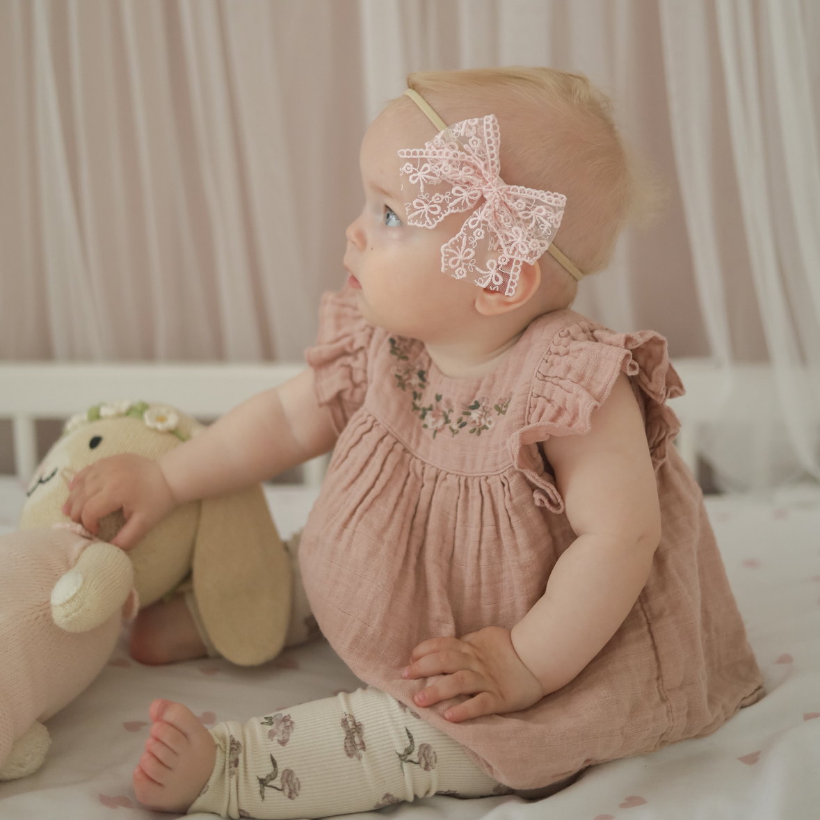 Lace Bow | Little Pink Bows