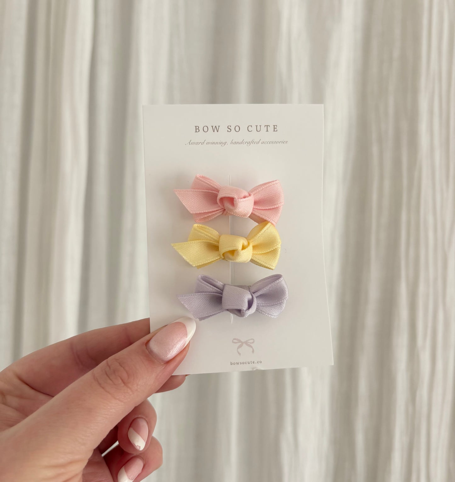 Mini Bow Trio | Spring Pastels