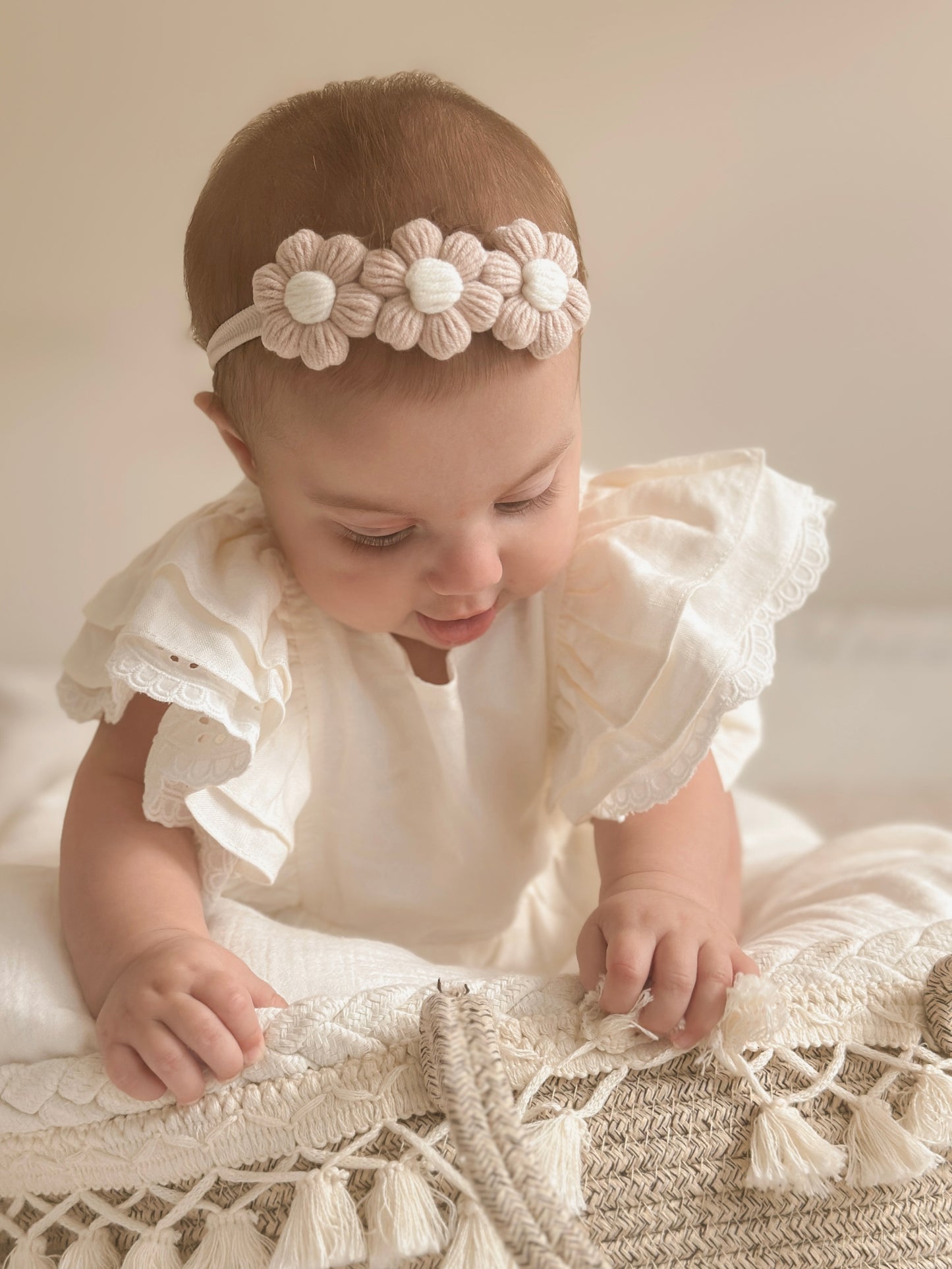 Dainty Headband | Dusty Pink Daisies