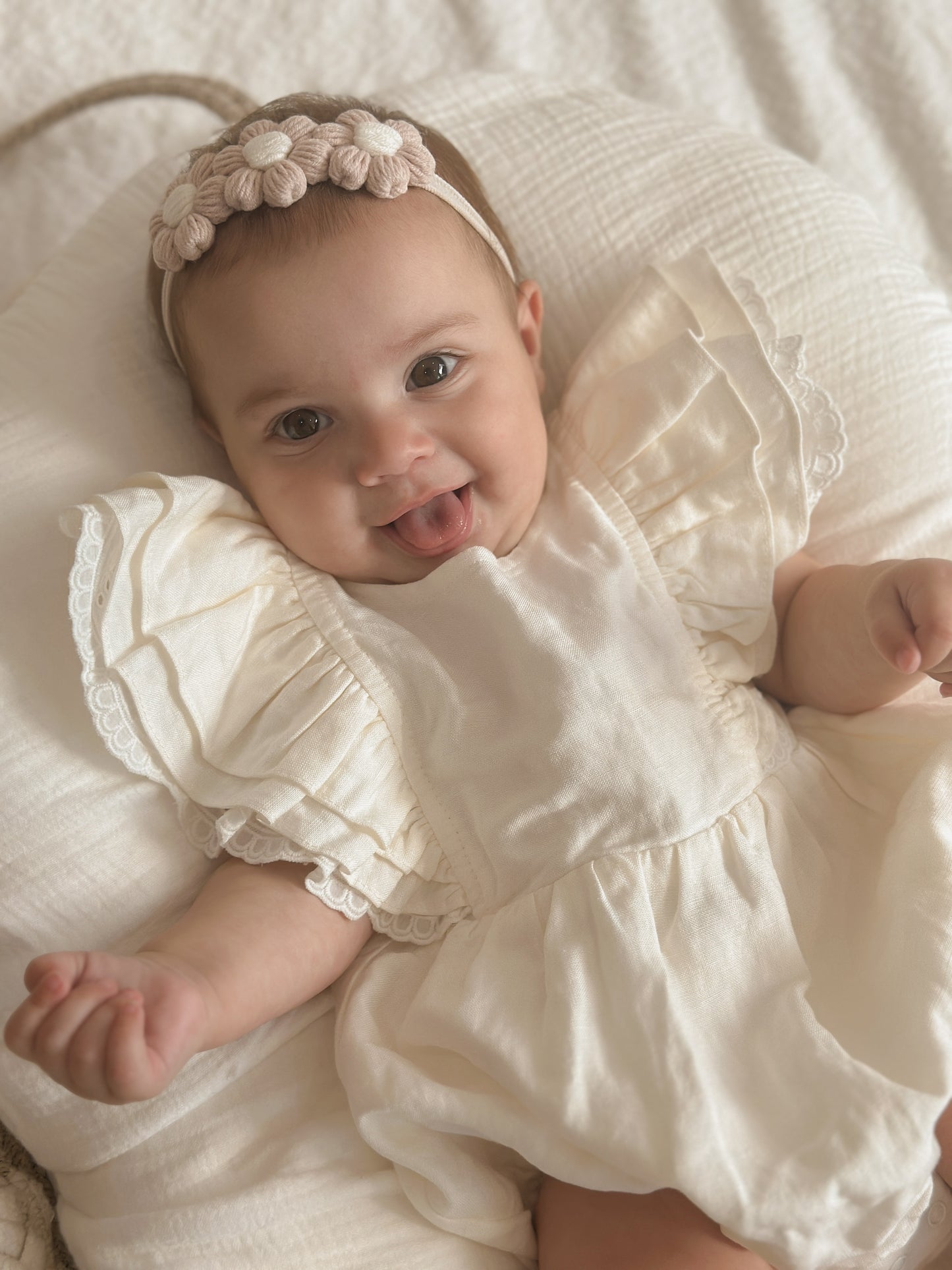 Dainty Headband | Dusty Pink Daisies