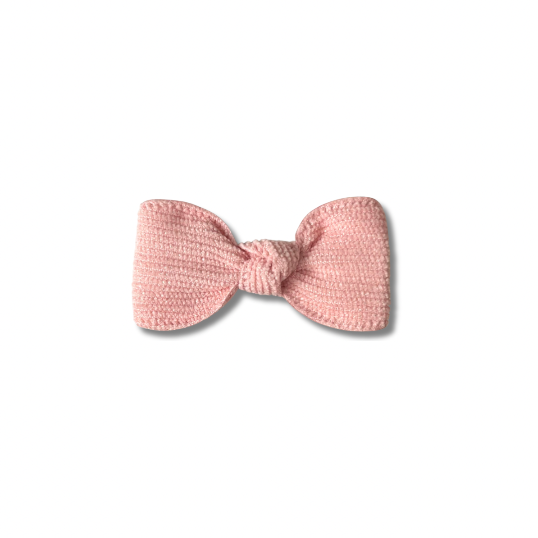 Knotted Bow | Cupcake Pink (clip or headband)