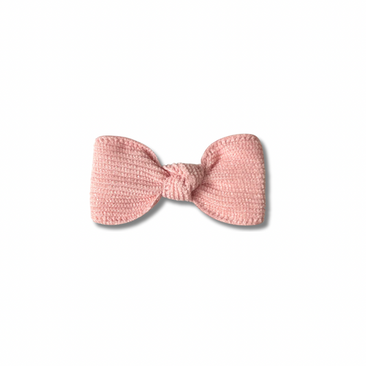 Knotted Bow | Cupcake Pink (clip or headband)