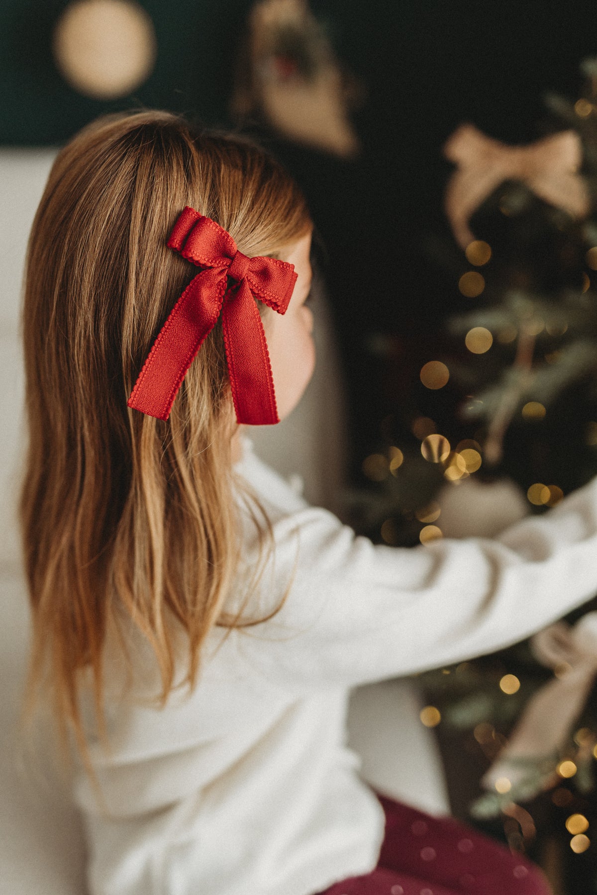 Ribbon Longtail Bow | Merry Red