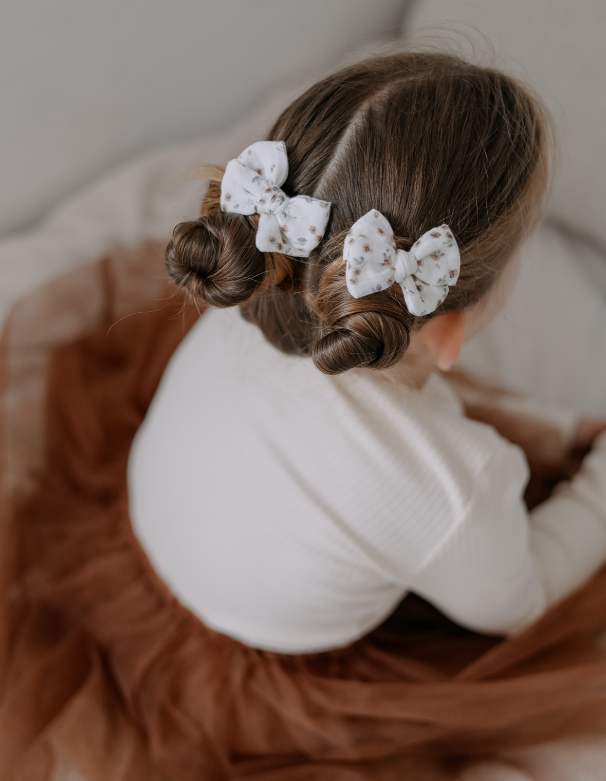 Pinwheel Pigtail Bows | Orchard Bloom