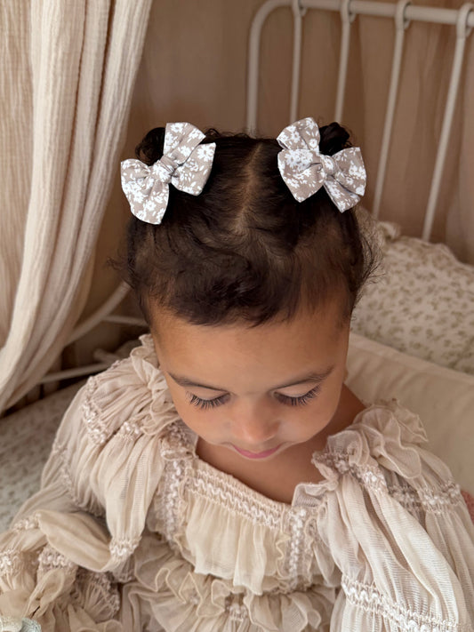 Pinwheel Pigtail Bows | Fawn Floral
