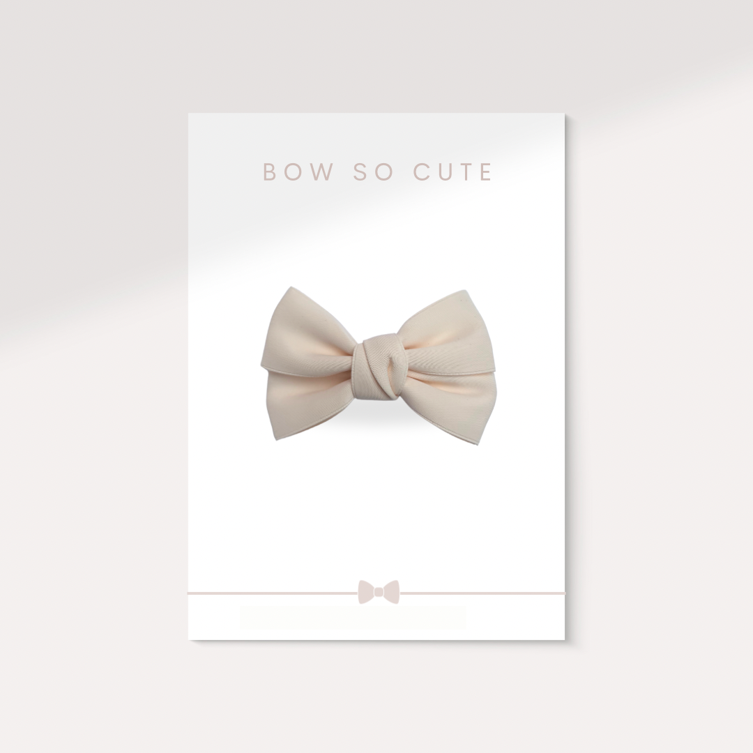 Ribbon Bow | Soft Nude