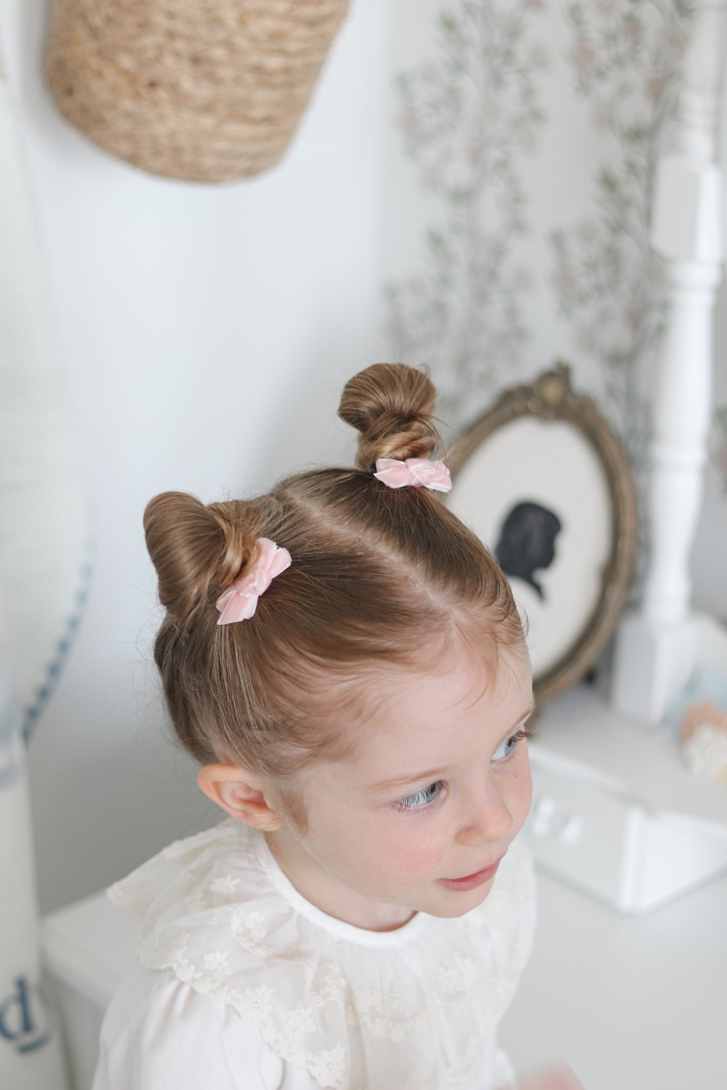 Mini Bow Clips | Peony Velvet