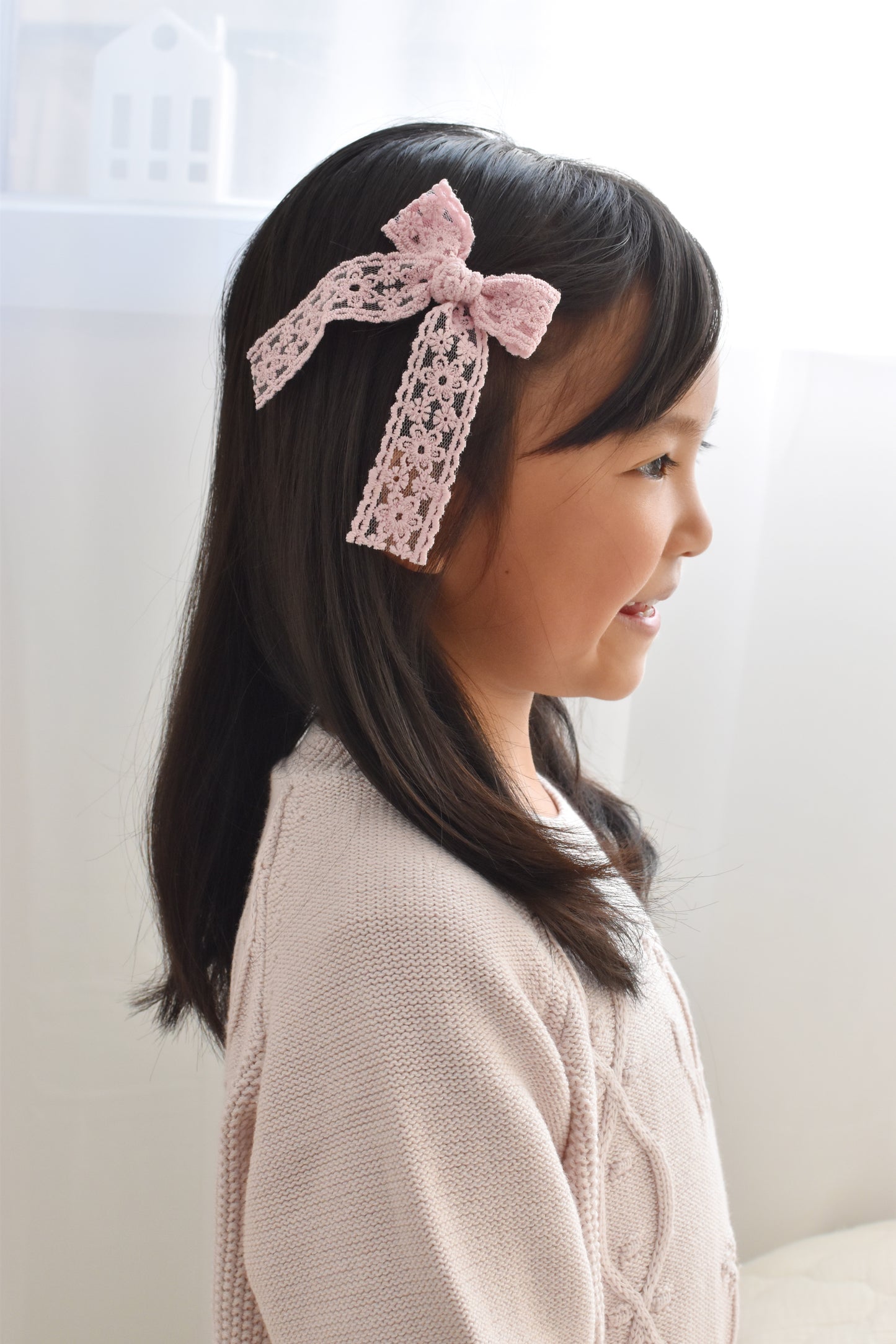 Lace Longtail Bow | Dusky Petals