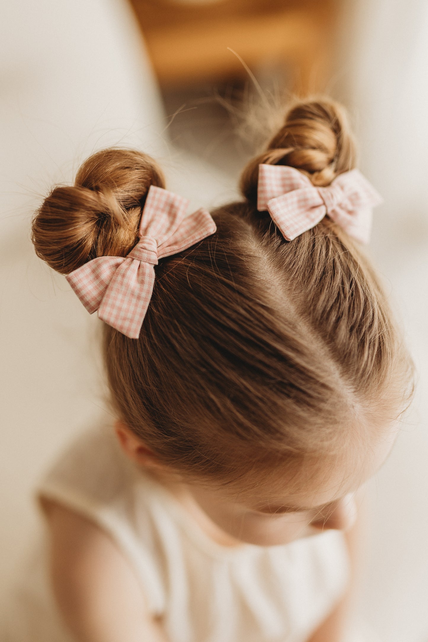 Classic Pigtail Bows | Sweet Pink Gingham