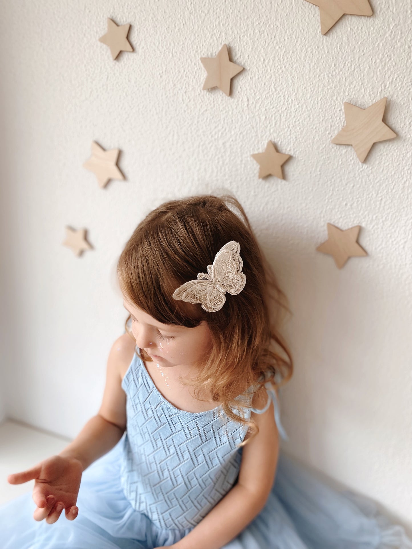 Clip | Lace Pearl Butterfly