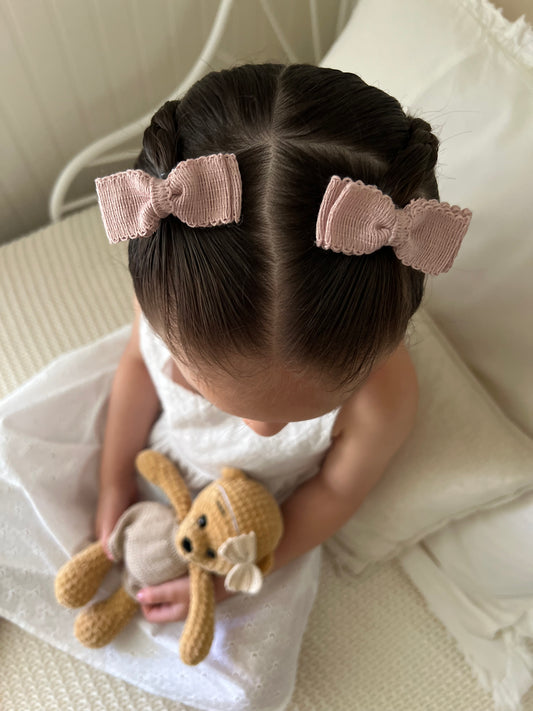 Ribbon Pigtail Bows | Rosebud Weave