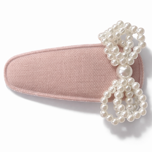 Clip | Blush Pearl Bow
