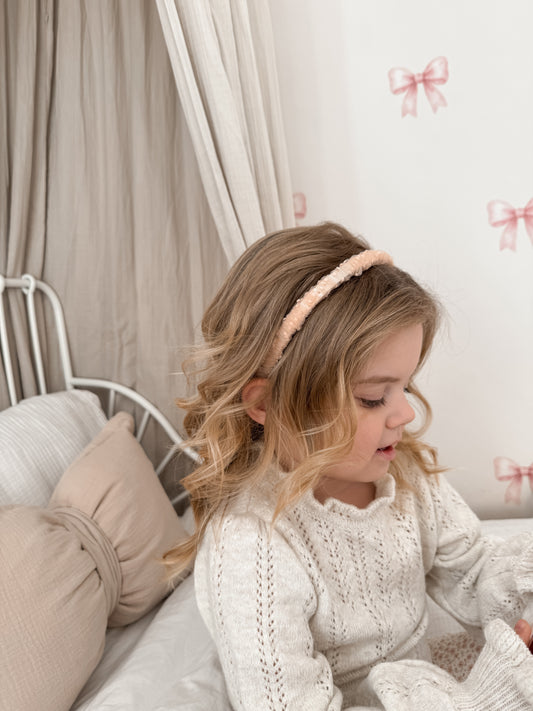 Alice Band | Peach Ruffle Tulle