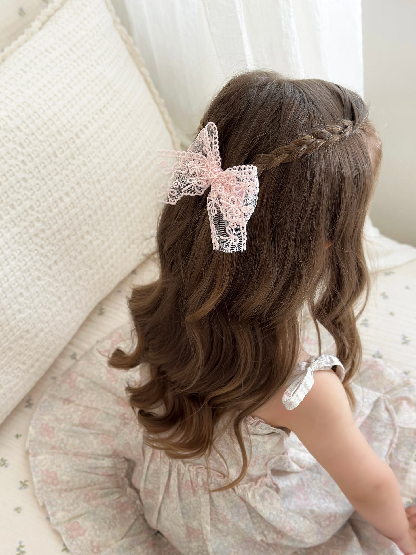 Lace Bow | Little Pink Bows