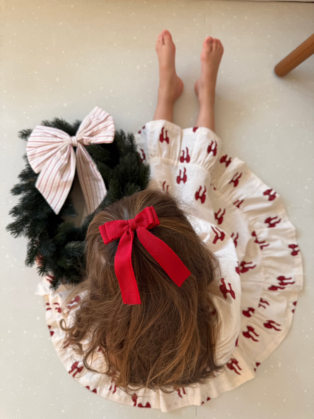 Ribbon Longtail Bow | Merry Red