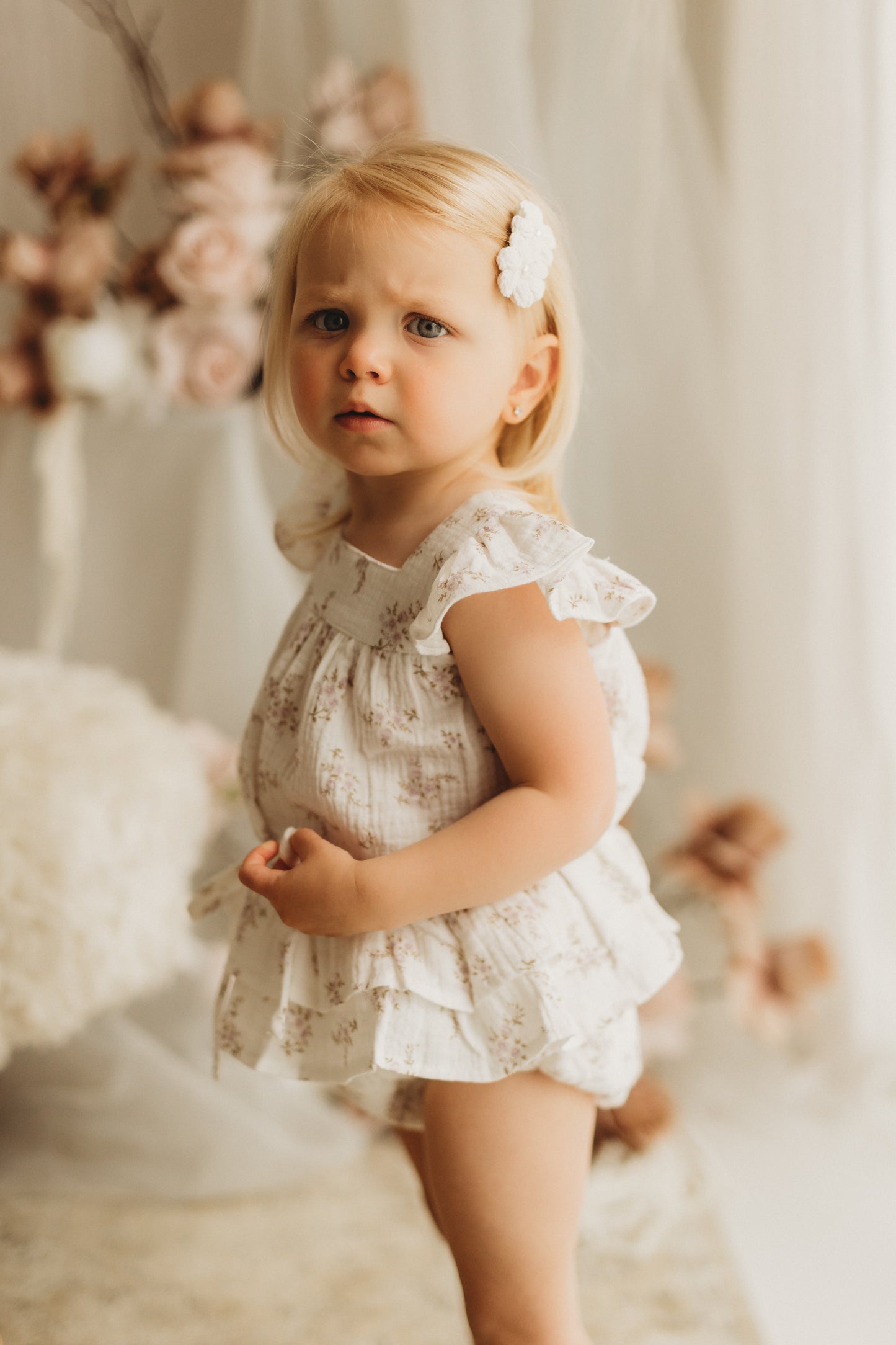 Frill Bloomers & Blouse Set | Wisteria