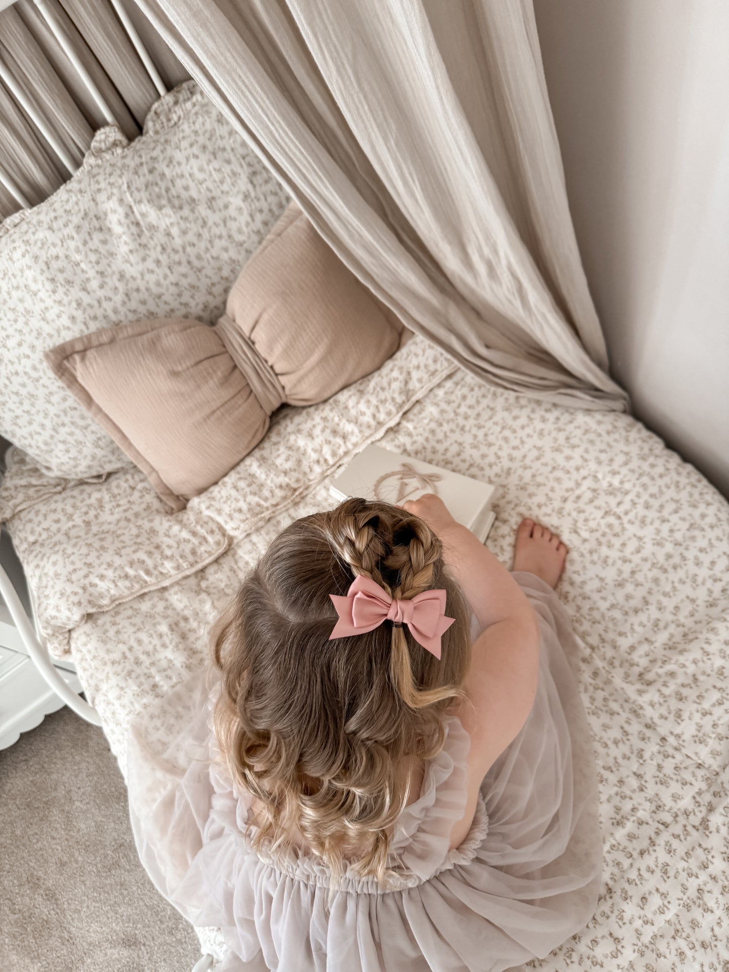 Satin Bow | Rosebud Pink