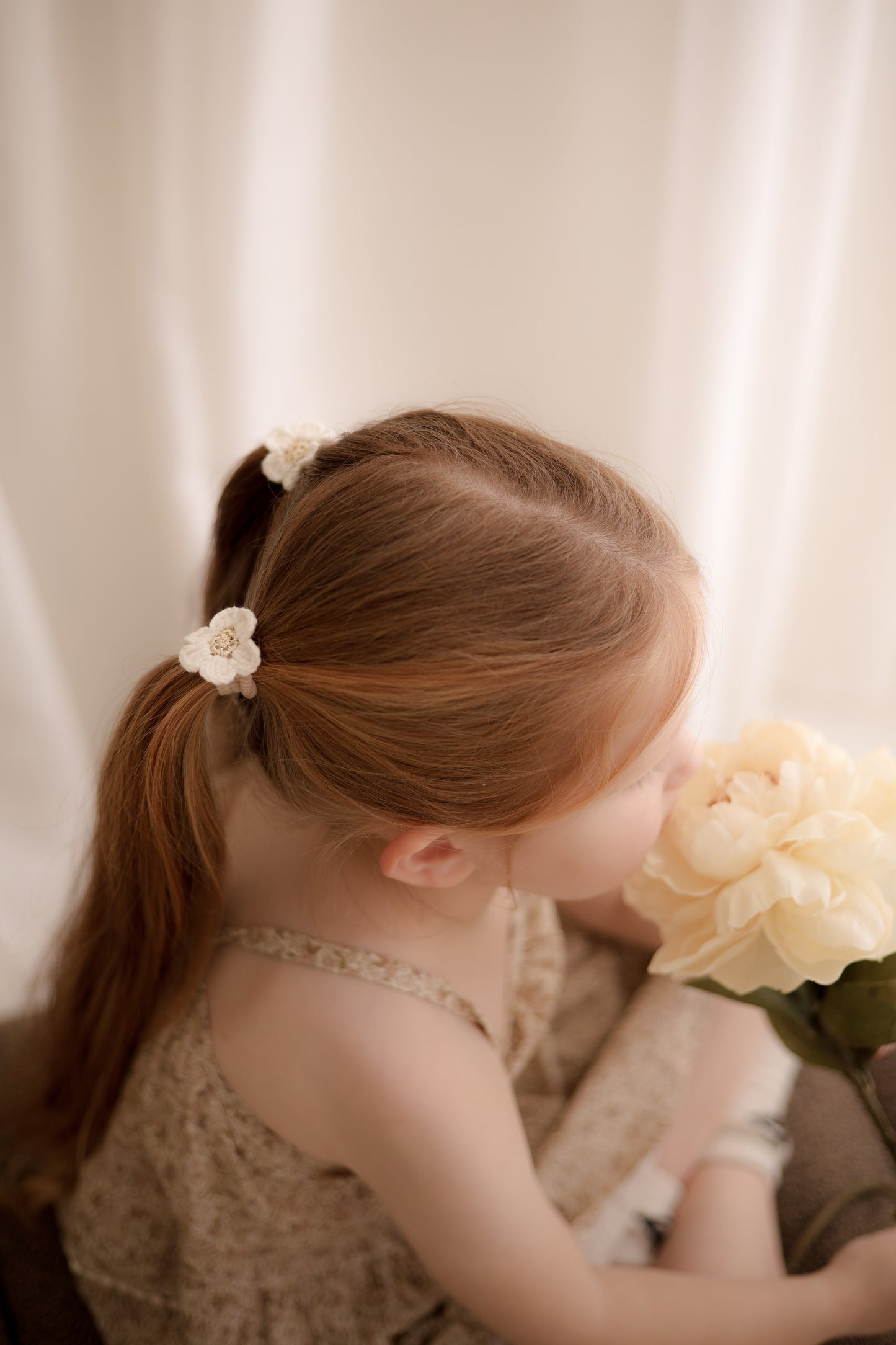 Golden Flower Bobbles | Ivory (2pk)