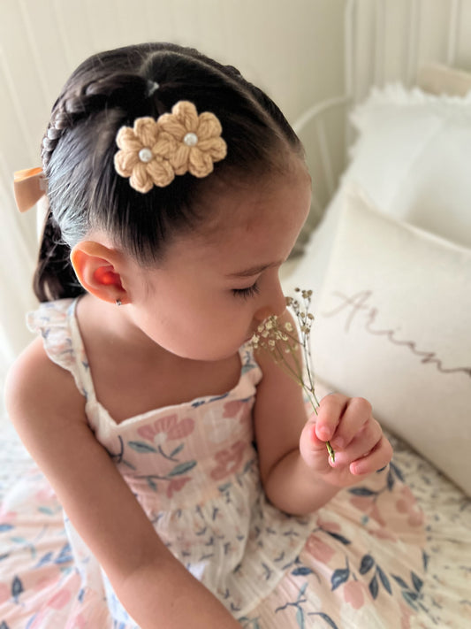 Fleur Clip | Honey Pearl