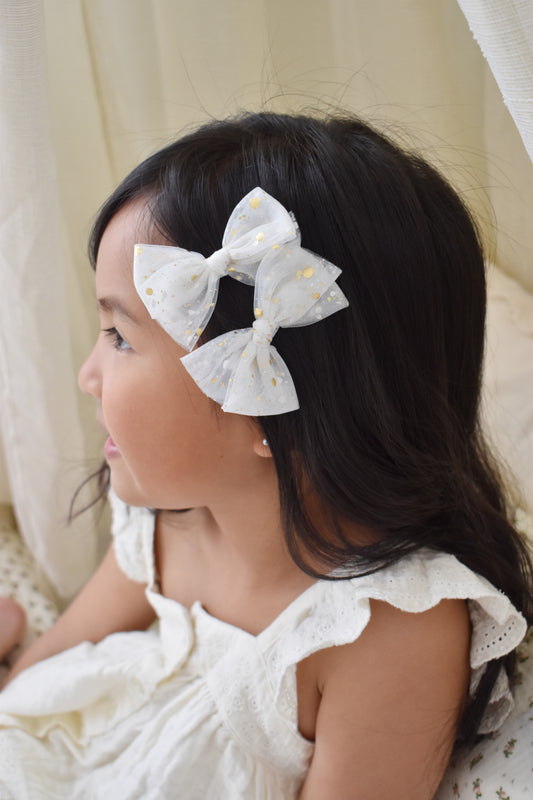 Pigtail Bows | Twinkling Tulle