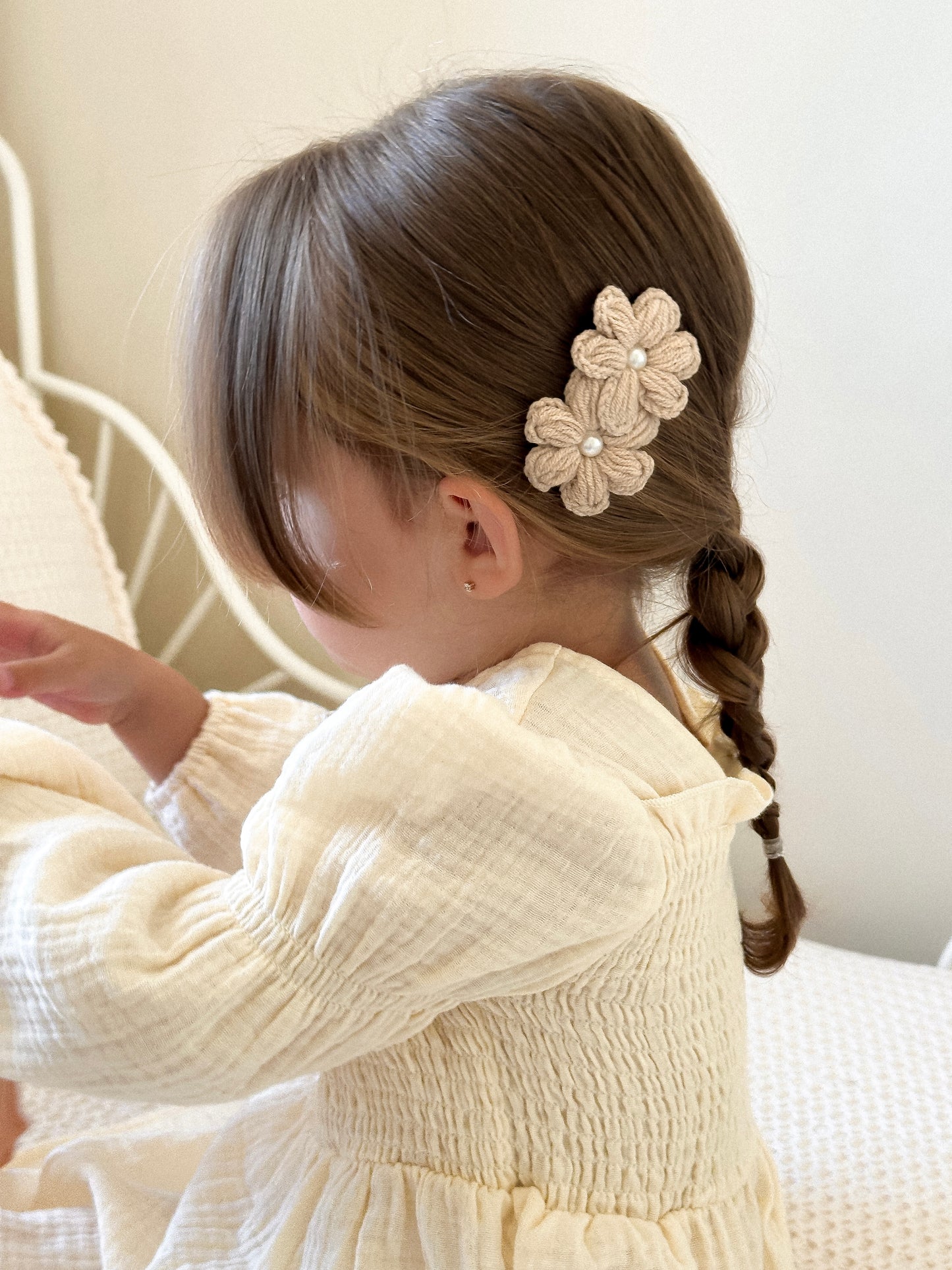 Fleur Clip | Mushroom Pearl