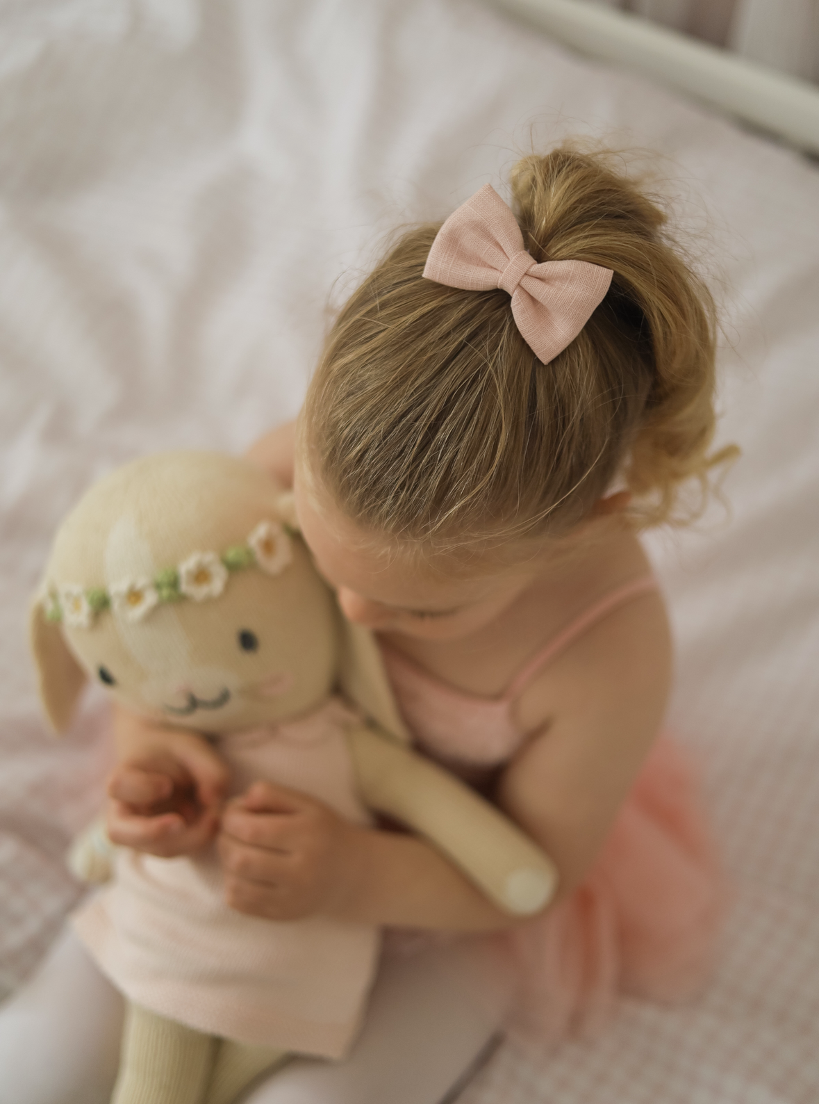 Pinch Bow | Peachy Linen