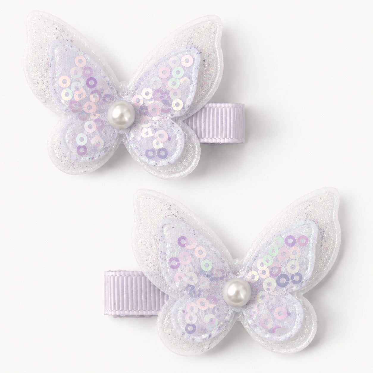Clip Set | Frosted Iris Butterflies