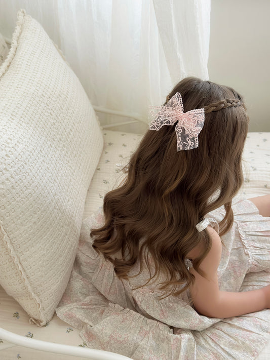 Lace Bow | Little Pink Bows
