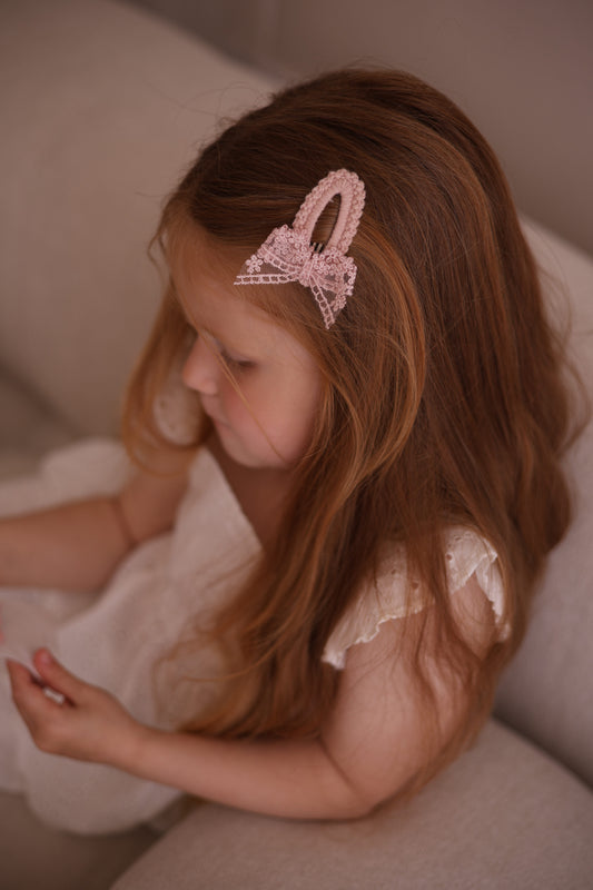 Clip | Whimsical Lace - Rosebud Pink