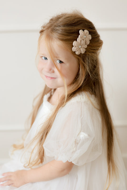 Fleur Clip | Mushroom Pearl