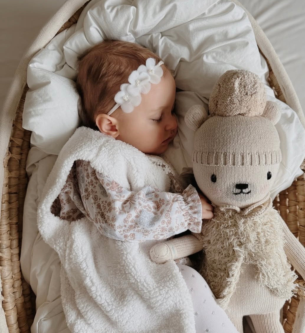 Dainty Headband | Whimsy Tulle - White