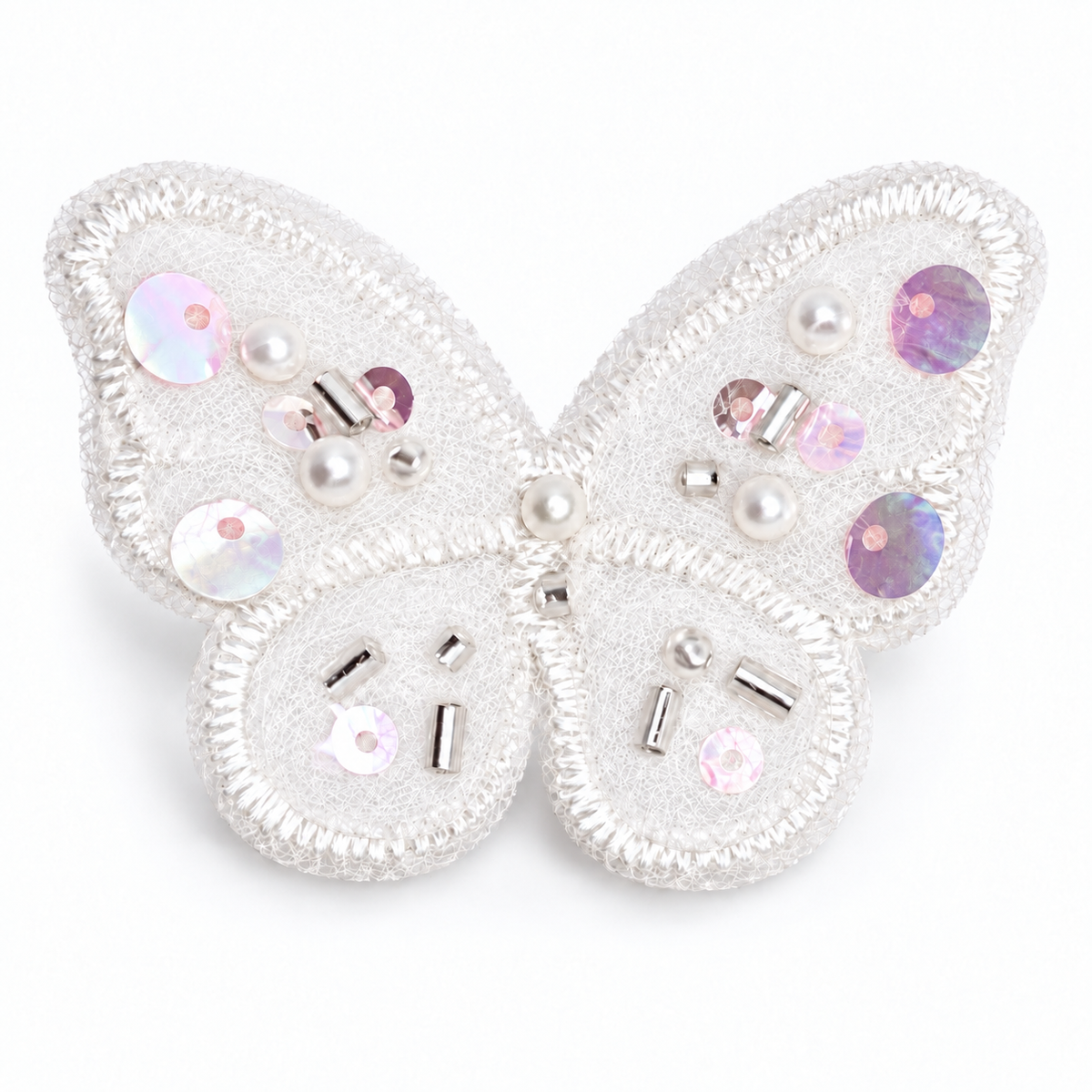 Crystal Butterfly Clip | Milk