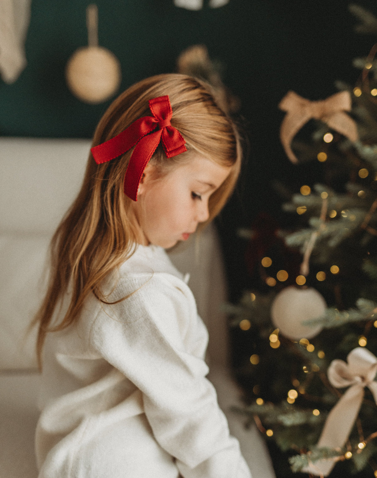 Ribbon Longtail Bow | Merry Red