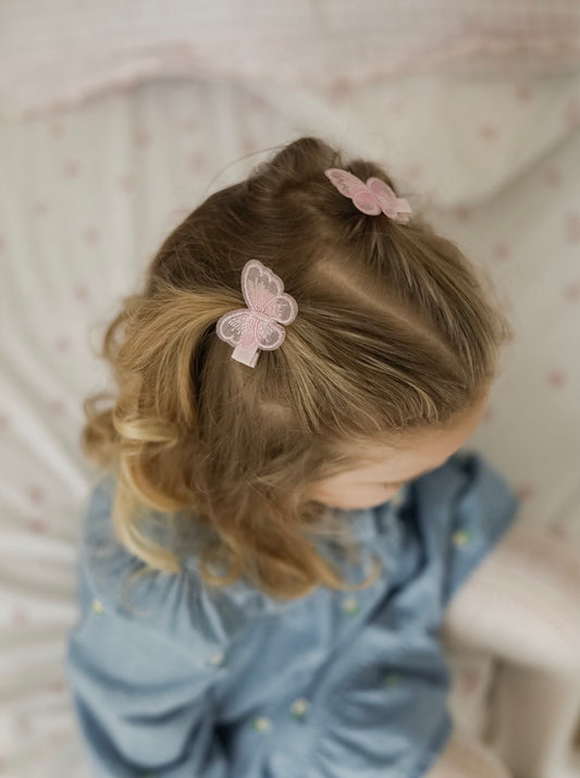 Clip Set | Pink Shimmer Butterflies