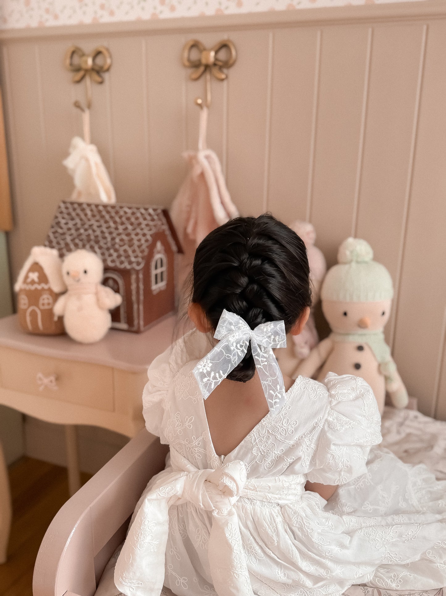 Midi Bow | Snowflake Lace