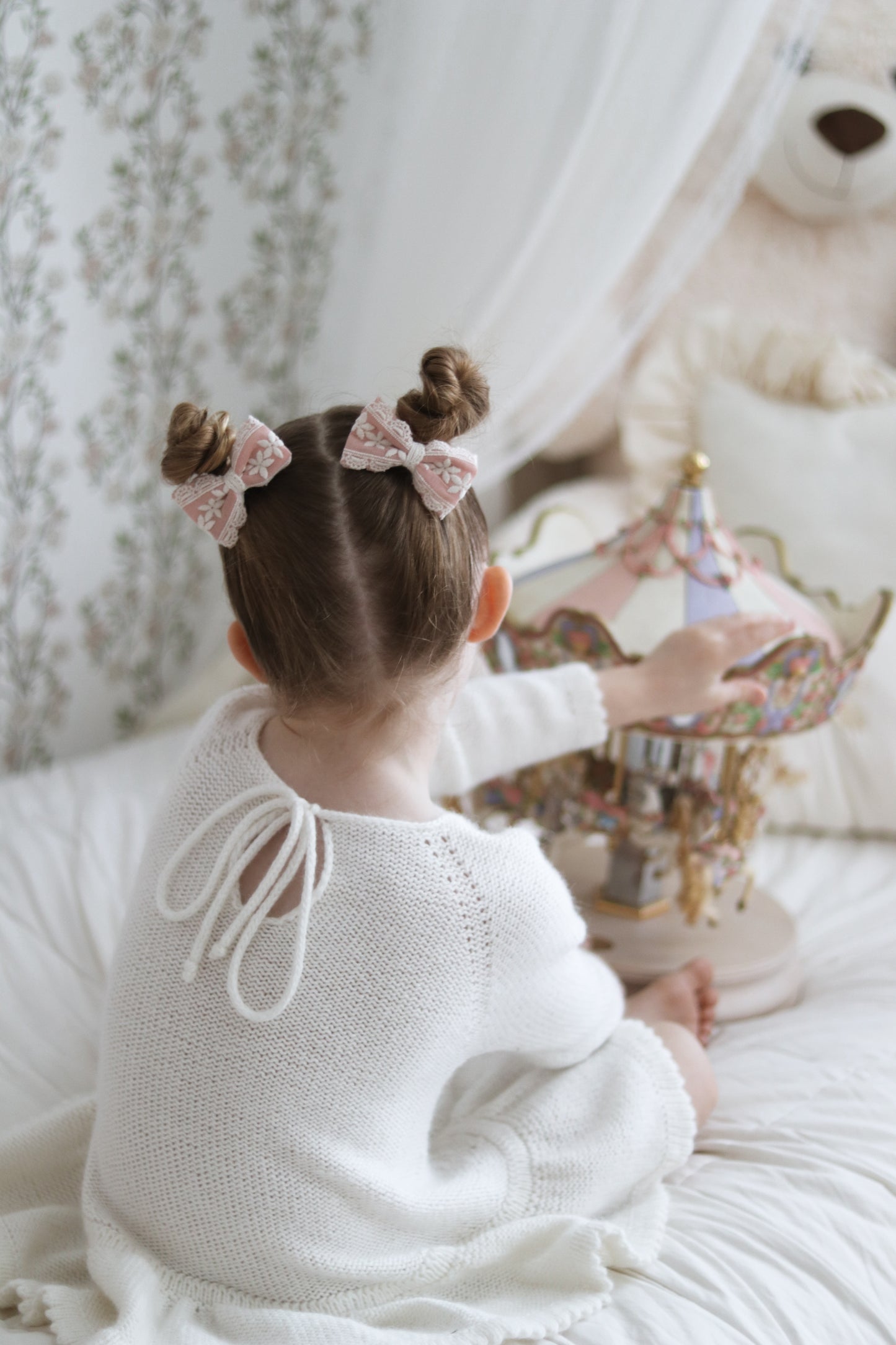 Lace Pigtail Bows | Rosie