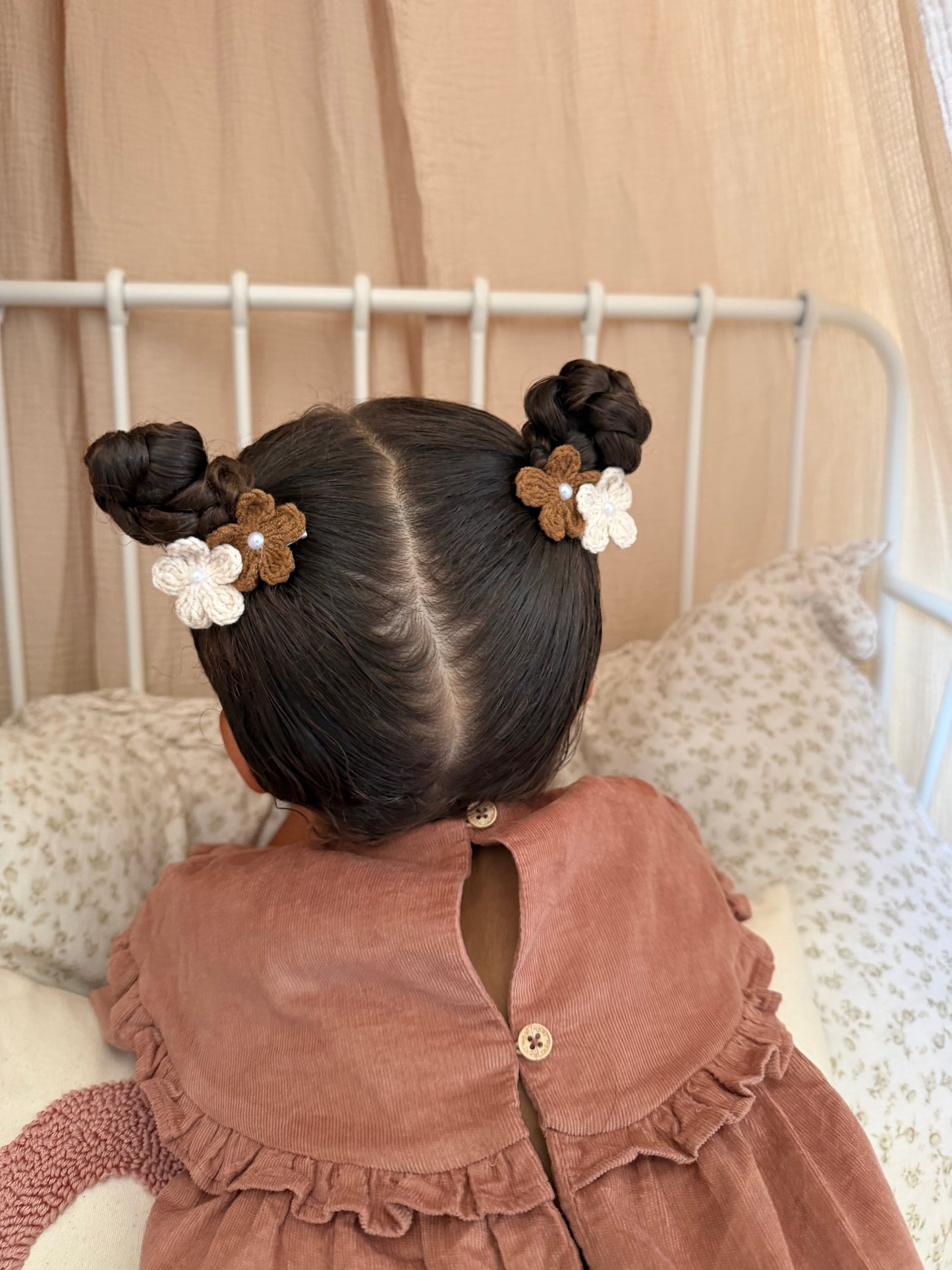 Crochet Clip Set | Harvest Blossom