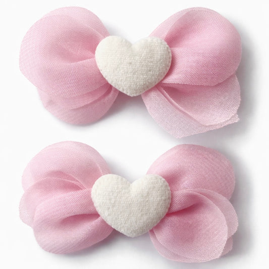 Amore Pigtail Bows | Sweet Pink