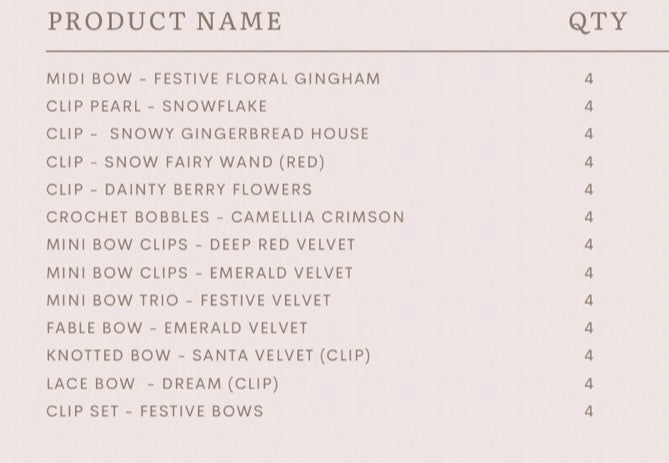 Wholesale - Sally (Christmas)