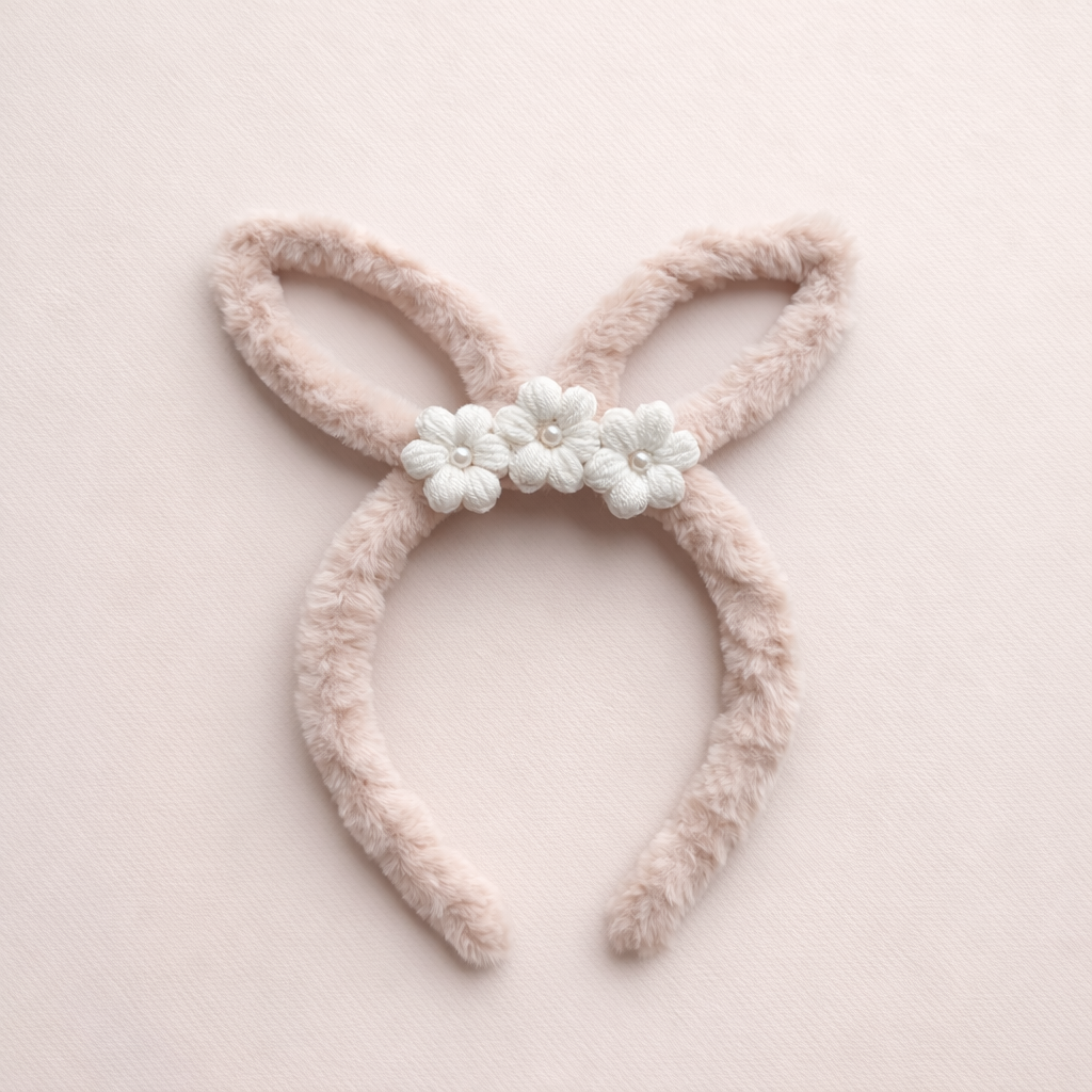 Bunny Ears Alice Band | Biscuit Beige