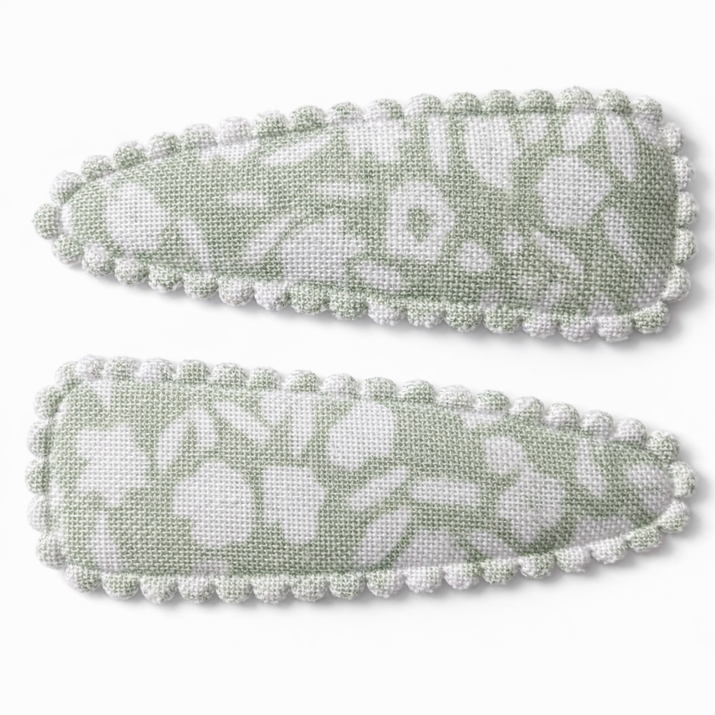 Snap Clips | Pistachio Ditsy