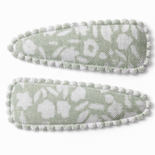 Snap Clips | Pistachio Ditsy